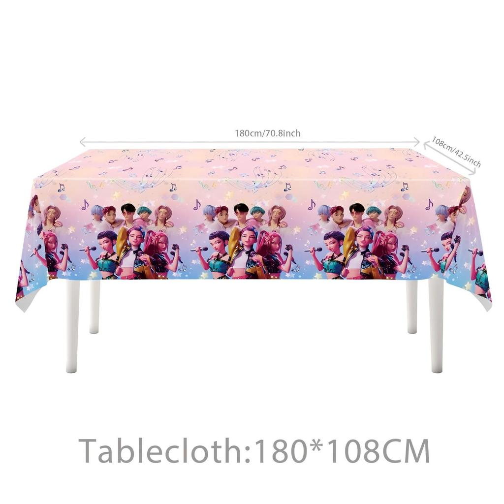 Birthday Theme Party Decoration Banner Pull Flag Cake Flag Balloon- Set