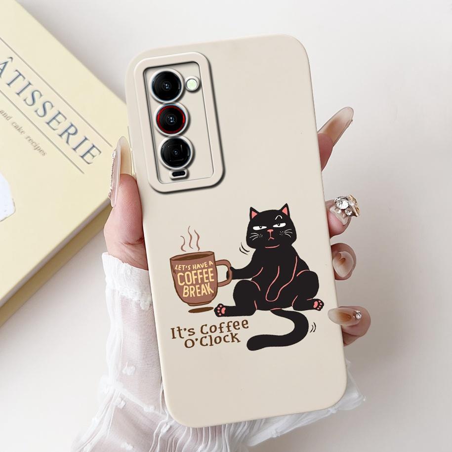 For Tecno Camon 18 Premier Case CH9 CH9n Shockproof Silicone Soft Bumper For Tecno Camon 18 P 18P 18i Camon18 Flower Phone Cover