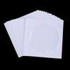 Хранение конвертов Прозрачное окно Кейс Клапан Белый Сложенный бумажный пакет 10/50 шт. 12,5 см Бумажные конверты для CD DVD-дисков