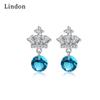 Lindon Copper Alloy Zircon Earrings Drop Earrings For Women Wedding Party Gifts
