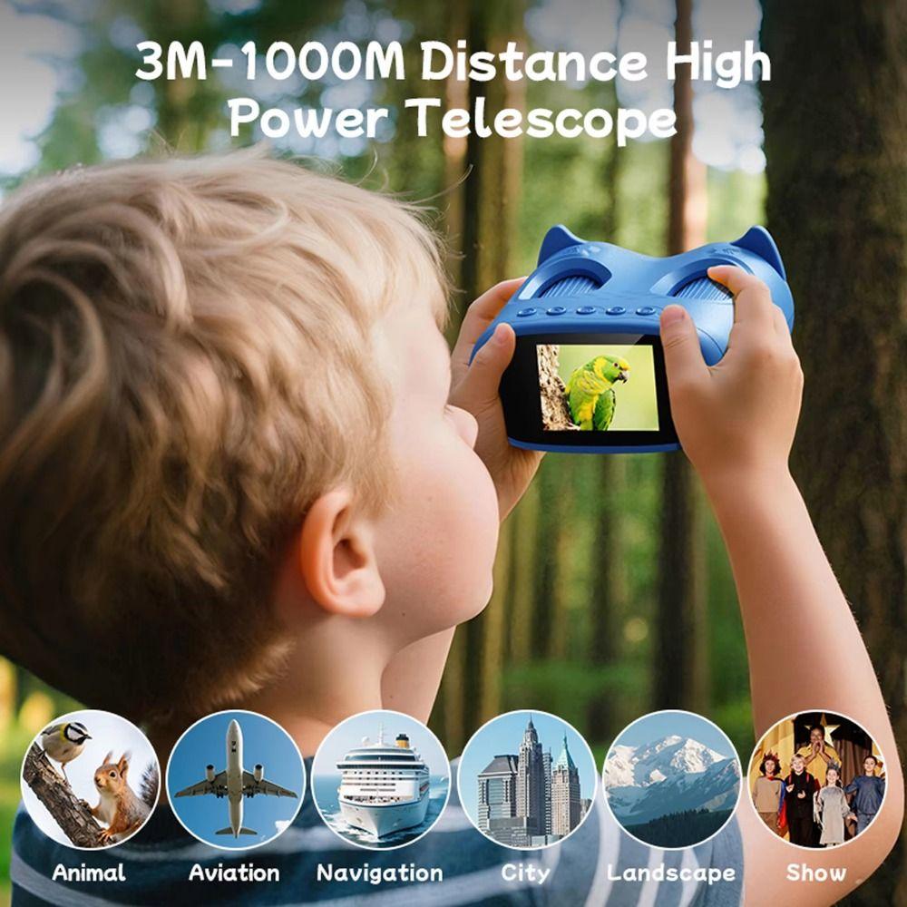 Creative Children's Digital Microscope 2 Inch IPS Screen Mini Portable Microscope Laboratory