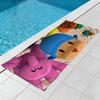 Милый мультяшный P-P-pocoyo-o Полотенце Пляжное Быстросохнущее Мягкое Бассейнные Полотенца Подарок для Путешествий Спортзал Душ Кемпинг спорт