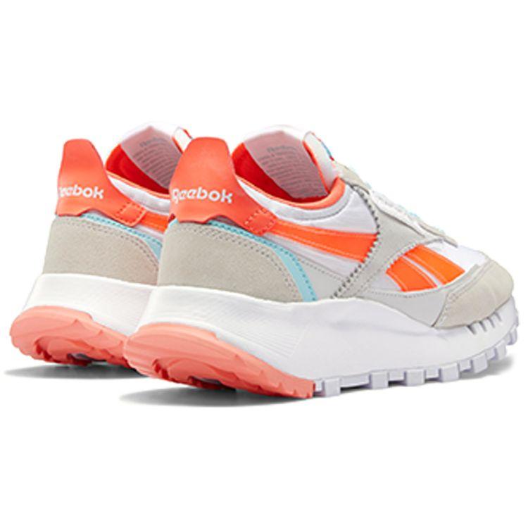 Reebok Классическая кожаная коллекция Legacy Женская Белый Оранжевый Вспышка Цифровое Сияние FY7435