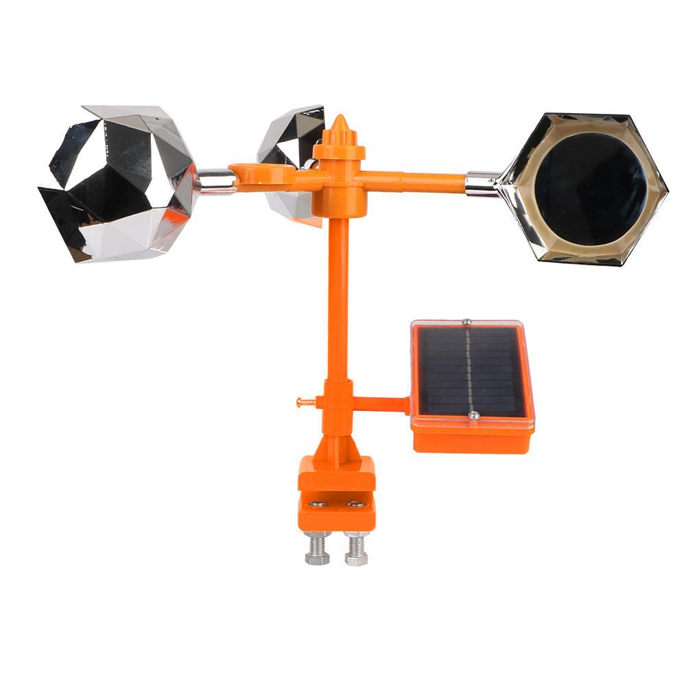 Voice Bird Repellent Solar Reflective Bird Repeller Wind Power Birds Repeller 360° Driving Device for Outdoor Garden Birds Control Scarer