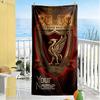 Liverpool Team Customize Text Beach Towel Super Soft Absorbent Suitable For Swimming Gym Camping Yoga Vacation