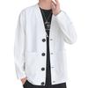 Large Soft and Long Clothes [Metakey] Men's Jacket, Size, Coat, Comfortable, Simple, Stylish, Button, Casual, Plain, Sleeve, Stylish, Sweater, Loose,