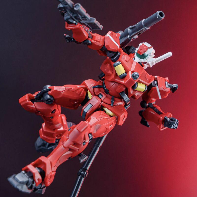 1/144 HG GQ Gquuuuuux Легкая Пушка Зеленая Красная KO Сборная Модель Набор Фигурки Меха Настольное Украшение Кукла Коллекционная Статуэтка Подарок