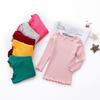 Autumn Baby Girls Long Sleeve Solid T-shirt Kids Cotton Tops Tees Casual Blouse