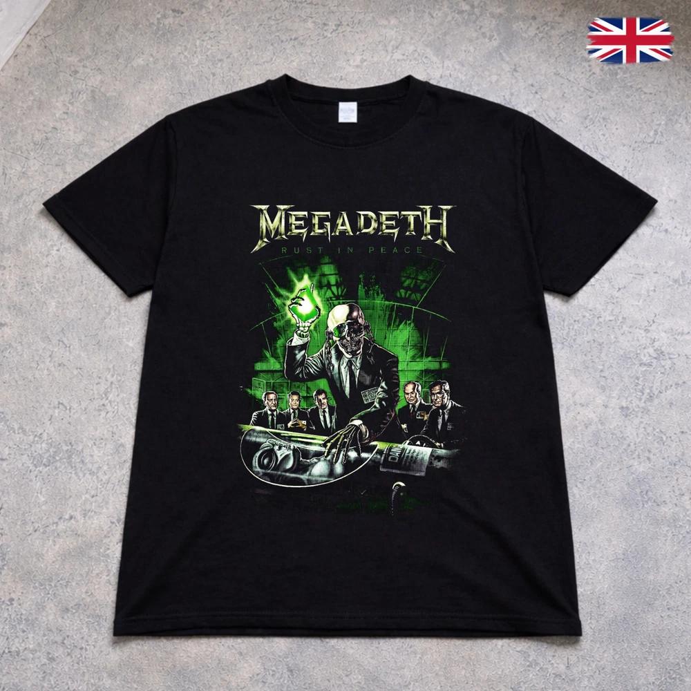 Футболка Megadeth Rust In Peace Трэш-метал Группа Футболка для взрослых Детей Черная