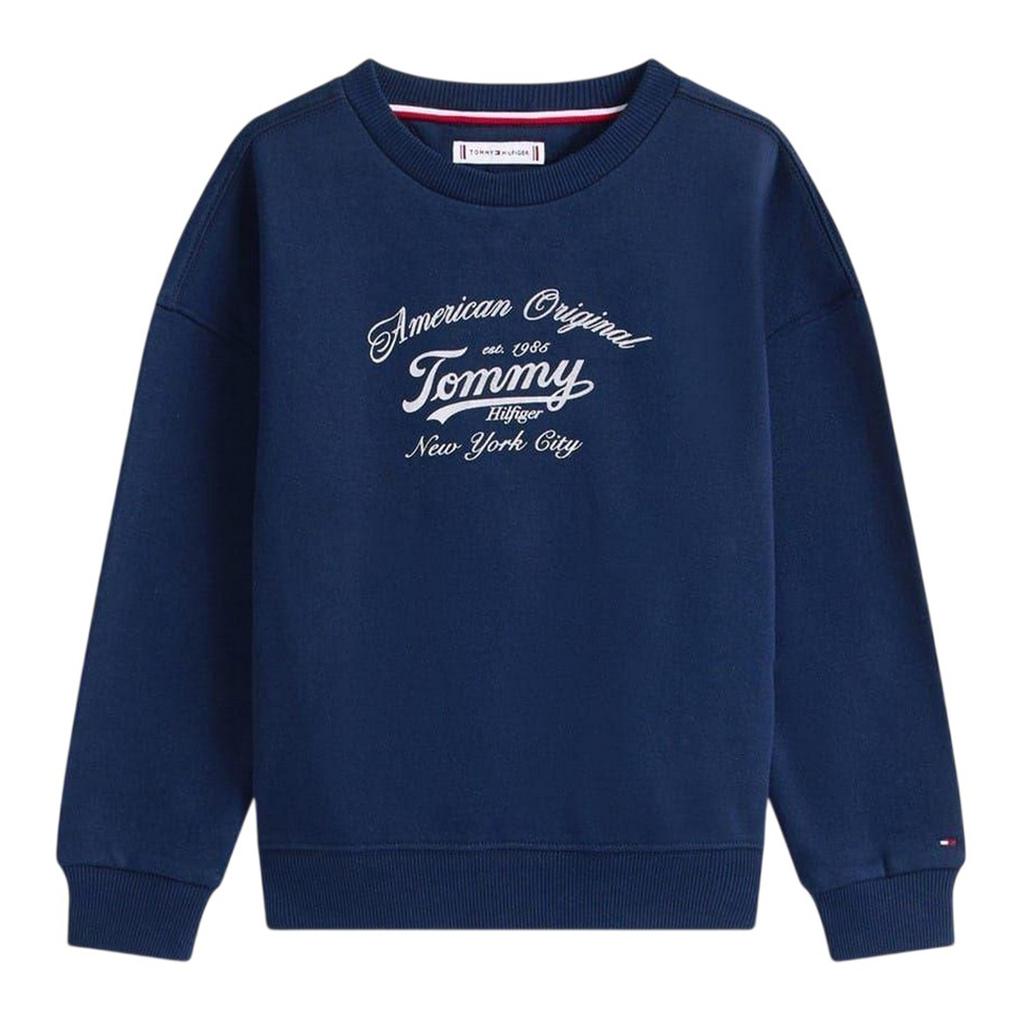 Tommy Hilfiger Childrens/Kids Script Crew Neck Sweatshirt