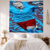 Blue Haaland Wall Decor Tapestry Art For Pet Memorial Birthdaywedding Party Backdrop Family Gift