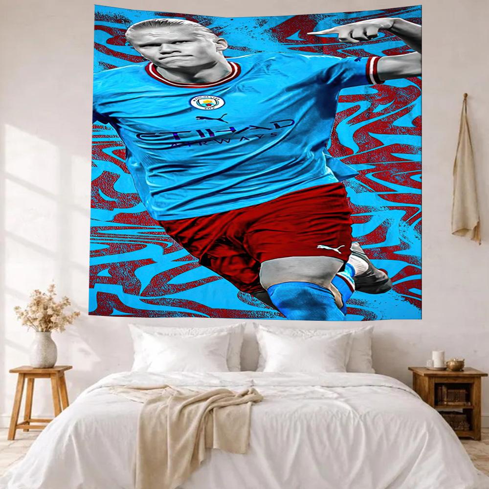 Blue Haaland Wall Decor Tapestry Art For Pet Memorial Birthdaywedding Party Backdrop Family Gift