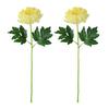 2 Pcs Artificial Chrysanthemum Stems Realistic Fake Chrysanthemum Faux Flower with Flexible Stem for Floral Arrangement Table Centerpiece