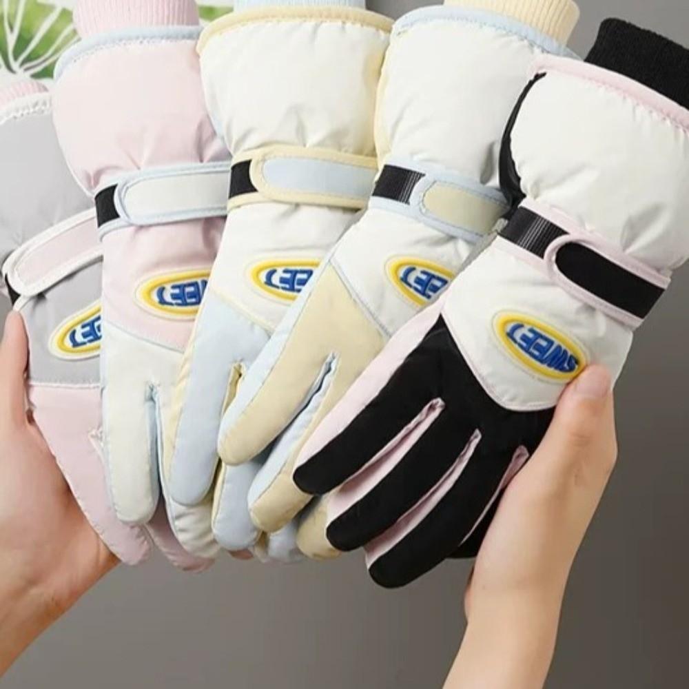 Keep Warm Snowboard Gloves Cycling Mittens Fashion Full Finger Mittens Outdooor