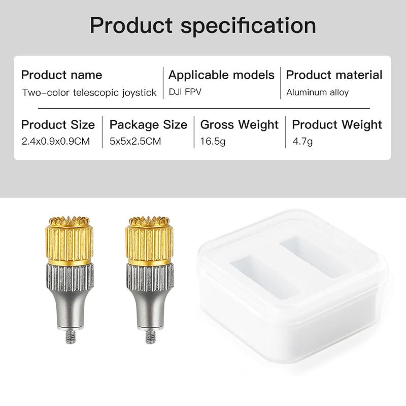 Регулируемые стики-качели для большого пальца, совместимые с пультом ДУ с экраном для Dji Mini3 Pro/avata/fpv