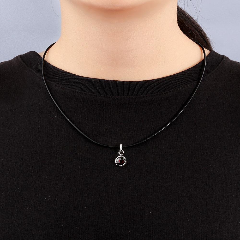 Серебро 925 пробы, серебряный кулон, ожерелье, серьги, комплект ювелирных изделий, оправа безеля, красный гранат, натуральный драгоценный камень, простой дизайн для женщин, хороший подарок