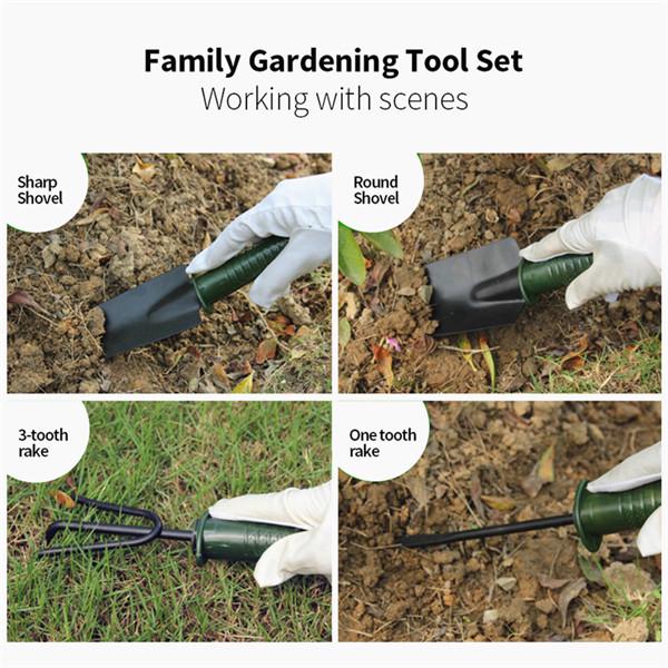 Новая пластиковая ручка для цветов, 4 шт./компл., садовый инструмент, комбинированная лопата для посадки цветов