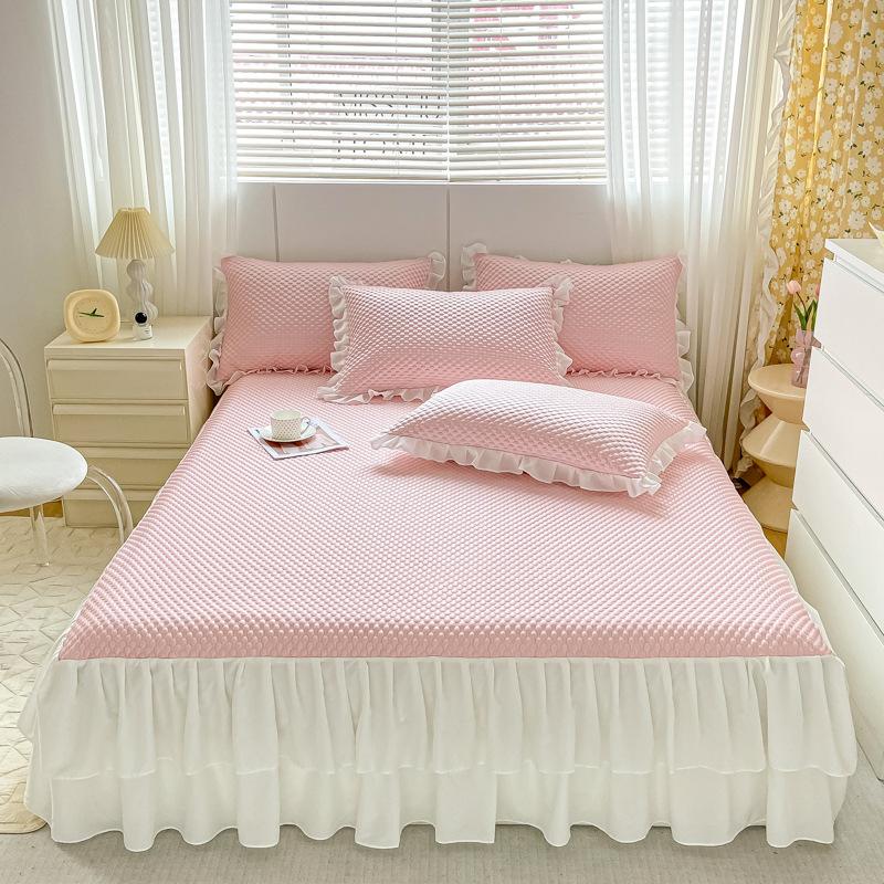 Комплект холодного коврика Ice Bean Ice Bean класса A 3D, состоящий из трех простыней, которые можно стирать в машине, натяжной простыни, летнего мягкого коврика с кондиционером