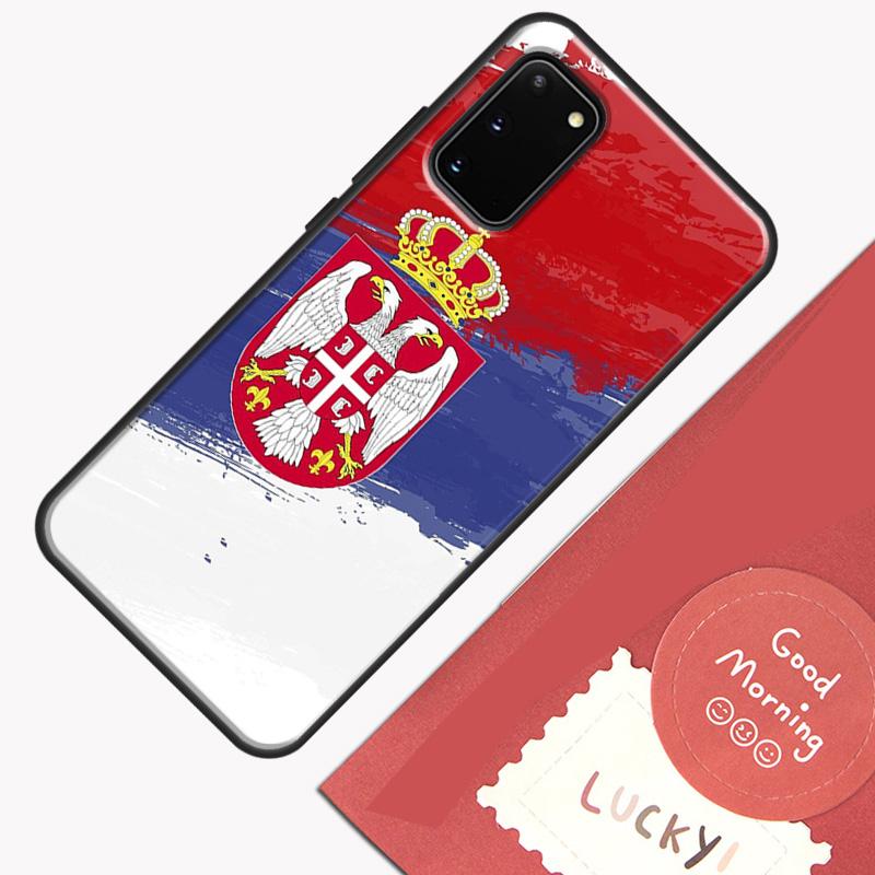 Флаг Сербии Сербский чехол для телефона для Samsung Galaxy S23 S26 Ultra S20 S21 S22 S24 S25 Plus S10 S25 FE Защитный корпус