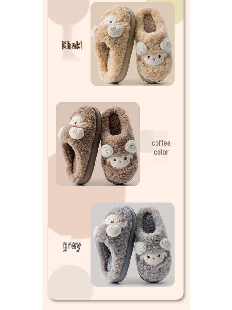 Cozy Cotton Slippers: Warm Plush Indoor Slippers for Men & Women - Autumn/Winter 2025