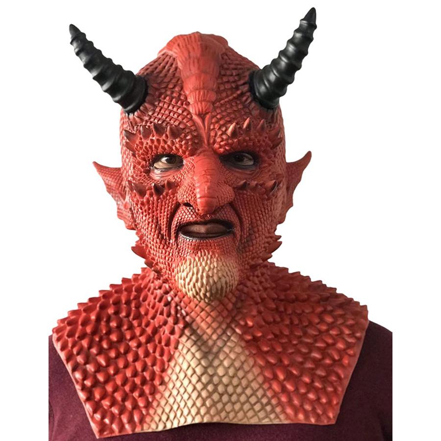 New Halloween Horror Cosplay Monster For Belial Mask Scary Masquerade Mask Red Mask