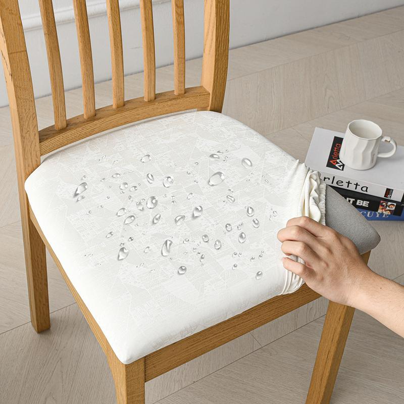 Водонепроницаемый чехол на сиденье обеденного стула, эластичный чехол на сиденье для стула в столовой, протектор, накидка для кухни, отеля, вечеринки, банкета