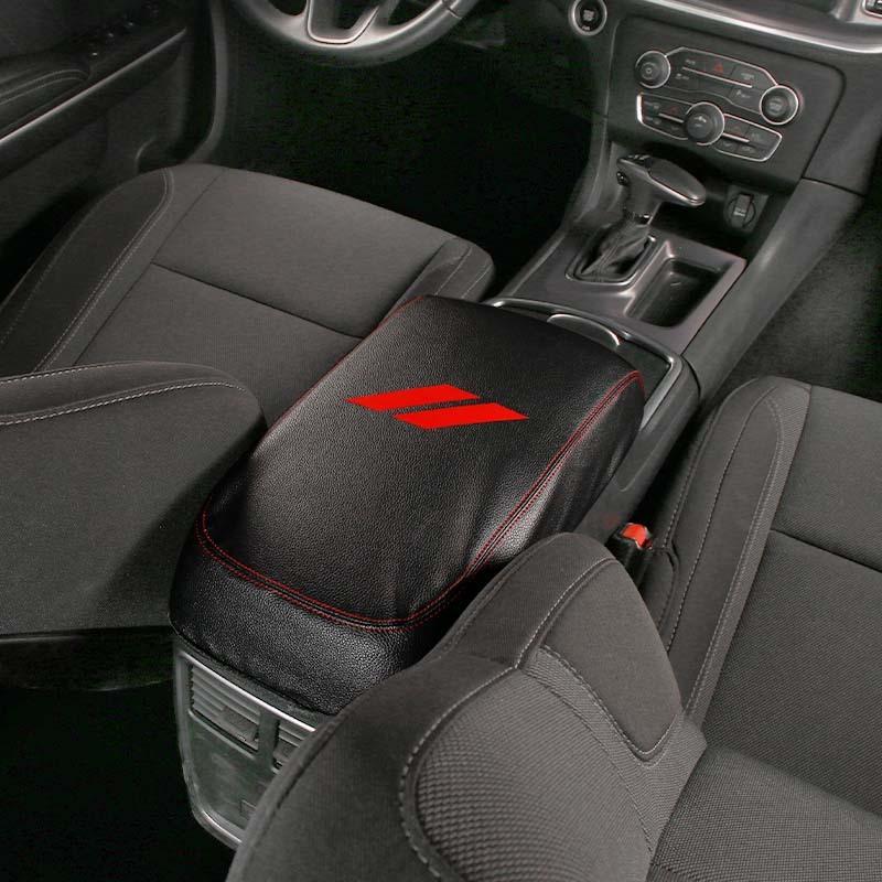 Leather Armrest Protective Cover Anti-Scratch Pad Cover For Dodge Charger 2011 Up For 300C 2011 Up Car Interior Accessories