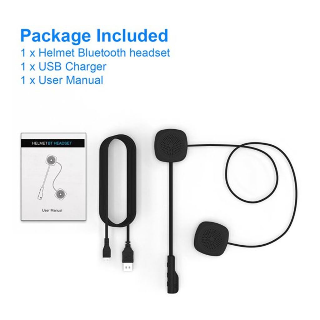 Bluetooth-гарнитура для мотоциклетного шлема, Bluetooth 5.0, водонепроницаемая мотоциклетная спортивная гарнитура, динамики, управление музыкальными вызовами
