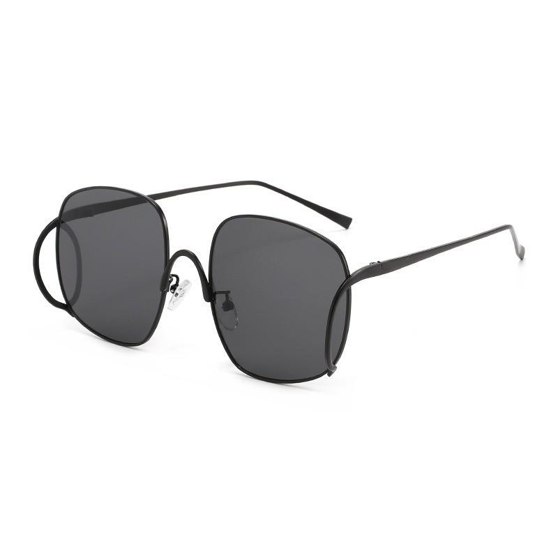 Fashion Metal Square Frame Sunglasses With For Men Women Outdoor Activities