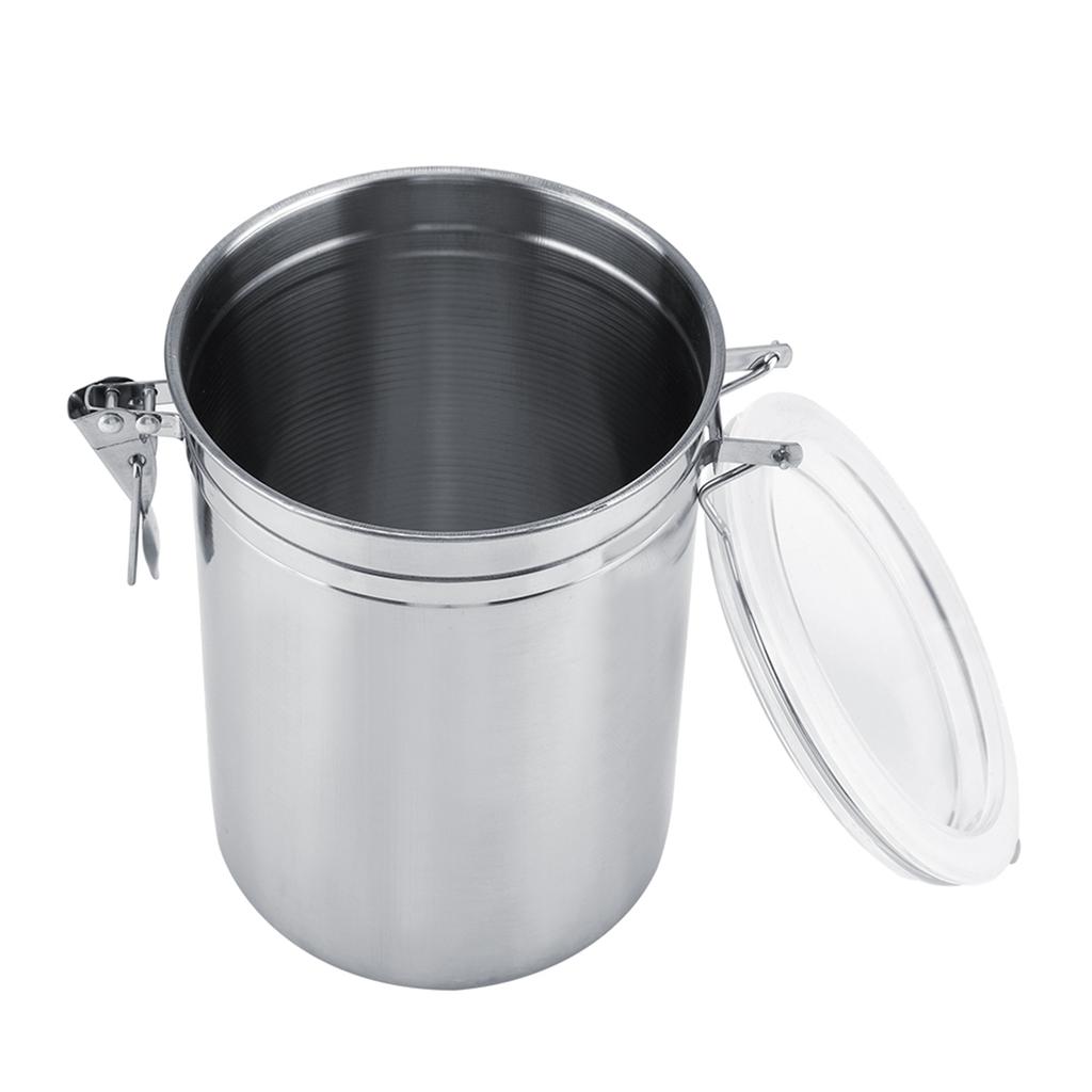Stainless Steel Coffee Container Vacuum Sealed Storage Jar for Sugar Tea Bean(1800ml)