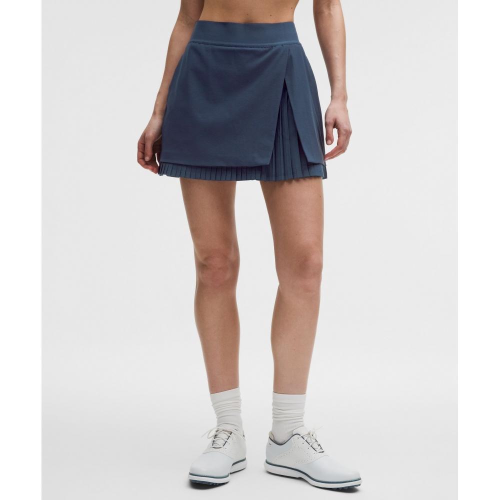 Водоотталкивающая плиссированная юбка для гольфа Lululemon с высокой талией Clbl