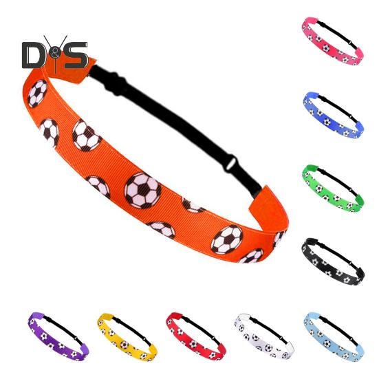 Футбольная повязка на голову, нескользящая спортивная повязка для волос для футбола, баскетбола, футбола, эластичная повязка на голову для девочек, для занятий спортом на открытом воздухе