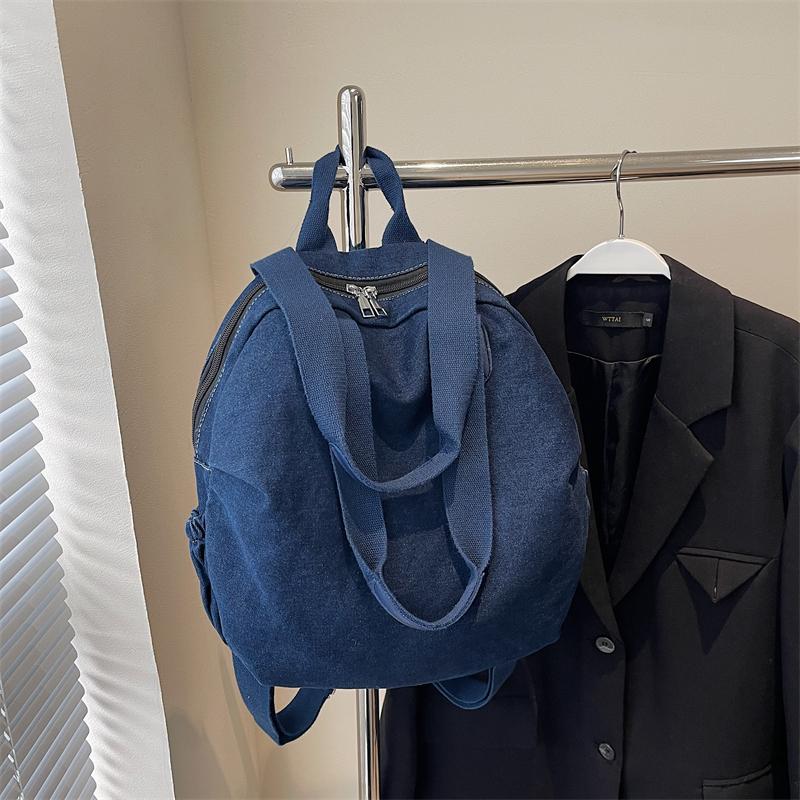 Джинсовый рюкзак для женщин, большая вместимость, сумка через плечо, дорожный рюкзак