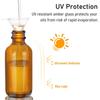 5/10 Pack Amber Glass Spray Bottles, Fine Mist Spray Bottles with Pipette Funnel Labels,Travel Dispenser Bottles for Essential Oils Cleaning Skin Care