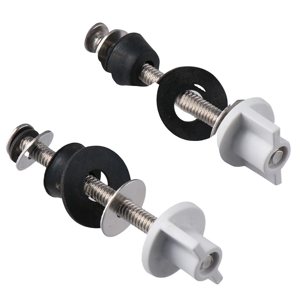 2 Pieces Stainless Steel Toilet Seat Replacement Top Mount Hinge Bolts Toilet