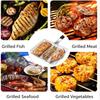 Lockable Design Grill Basket Food Grade Stainless Steel BBQ Grill Basket  Outdoor Camping