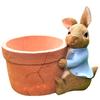 Shinshin Boeki Flower Pot Peter Rabbit Flower Pot for One Person 13 X 11 X 8540526 Approx. 16.5cm