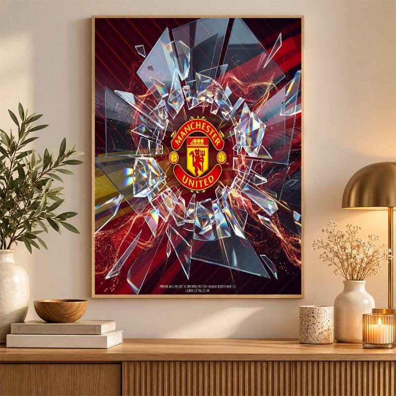 Manchester United Diamond Painting Kit 5D Full Drill DIY Diamond Mosaic Wall Art Home Decor
