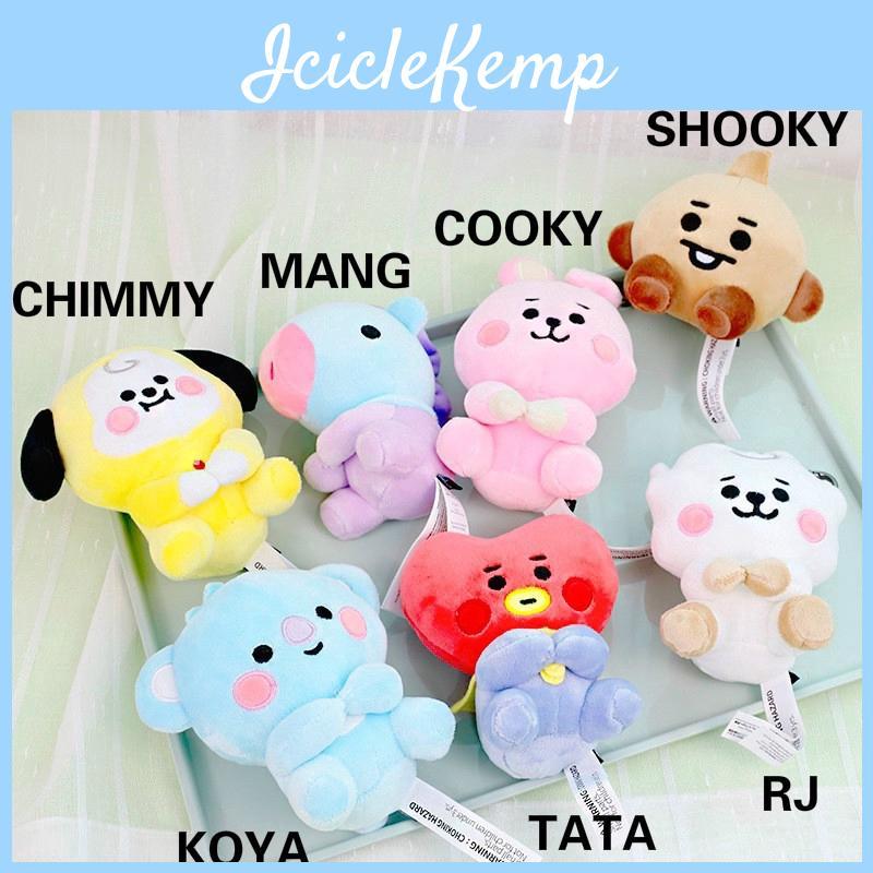 Очаровательная коллекция плюшевых игрушек K-pop Bt21 в сидячем положении: Тата, Куки, Чимми, Коя, Шуки, Мэнг