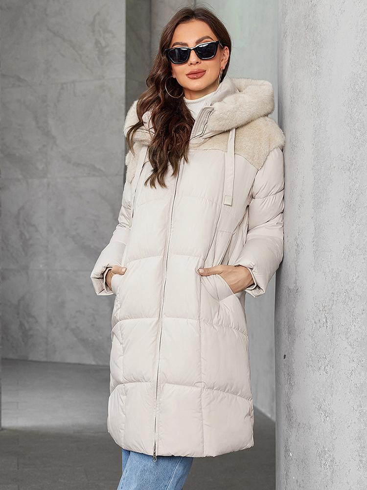 Cinemore Женская куртка длинная Fashion Grace женские зимние пуховики с карманом на молнии и поясом парка высокого качества верхняя одежда 9051