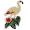 Large Iron-on Patch Yellow Flamingo 6 X 10cm
