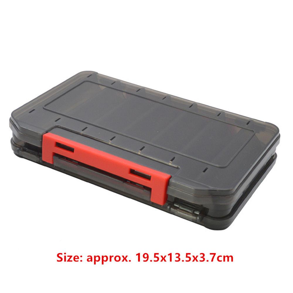 Fishing Tackle Box 14 Compartments Fishing Accessories Lure Hook Storage Case Double Sided Fishing Tool Organizer Box