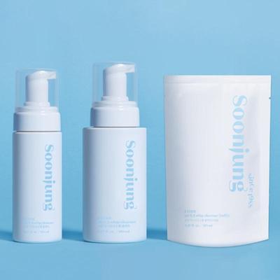 Pure Soon Jung PH 6.5 Whip Мягкое очищающее средство 150 мл/ 250 мл/ 150 мл Сменный блок