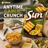Кукурузные чипсы Orion Wavy со вкусом французского чесночного хлеба 70 г хрустящие кукурузные снеки со вкусом французского чеснока