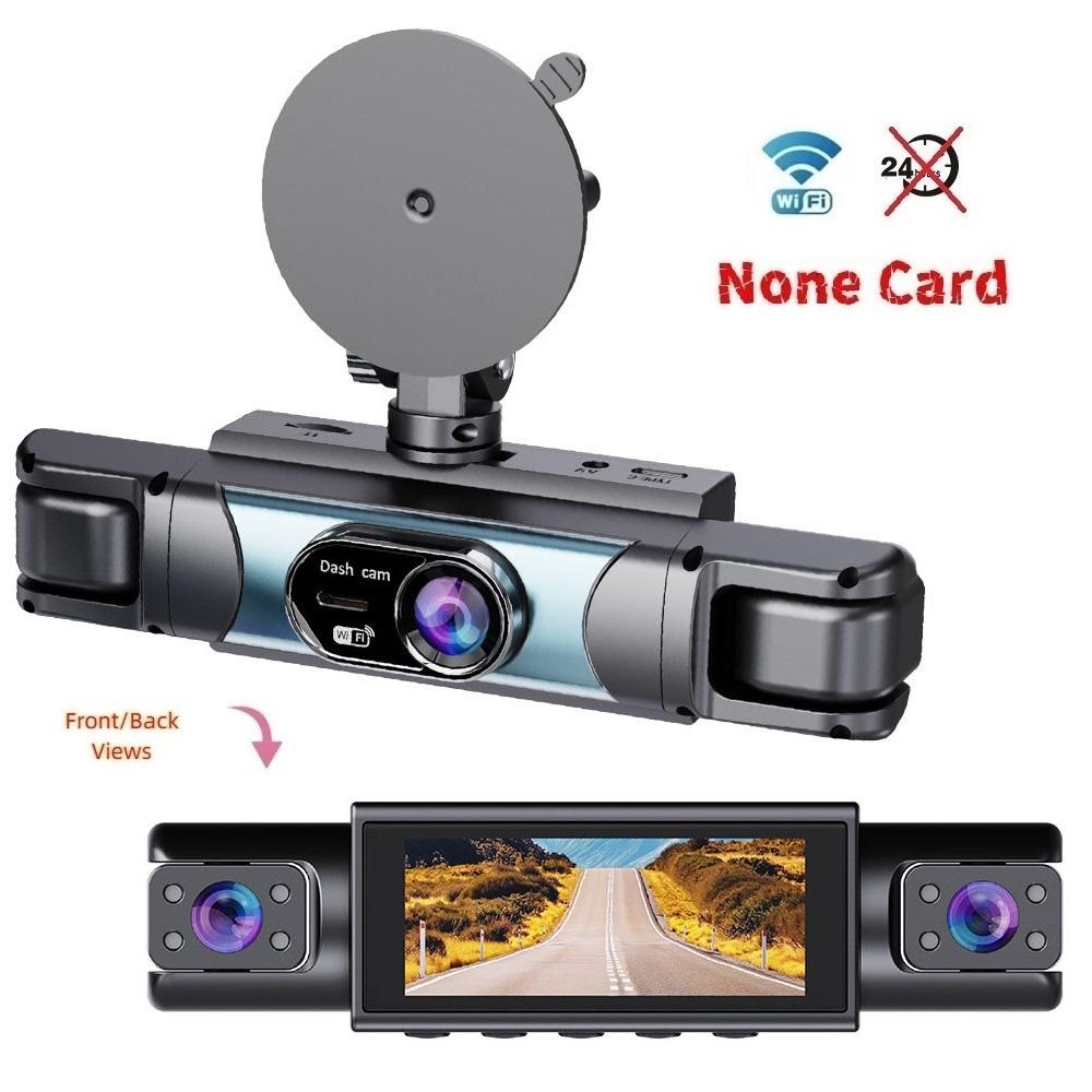4-канальная 360° видеорегистратор, FHD 1080P, приложение WiFi, 4 объектива камеры, видеорегистратор для автомобилей с камерой заднего вида
