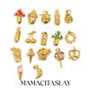 MamacitaSlay Серьги-подвески, кулоны для ожерелья, браслета из нержавеющей стали 316L с эмалью, фруктовый кекс, аксессуары для DIY, милые подвески для женщин, подарок