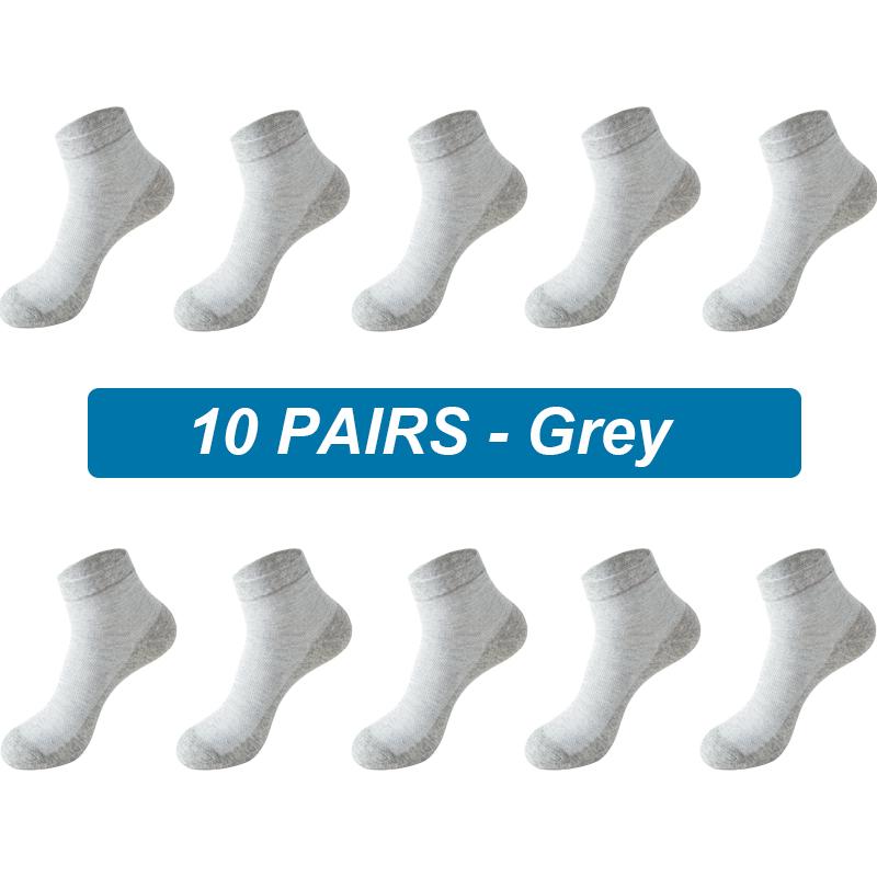 10 пар мужских сетчатых носков из органического хлопка, дышащие, новые черно-белые деловые носки, повседневные спортивные носки весна-лето для мужчин, высокое качество, большие размеры, EUR38-45