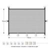 Foldable Pet Dog Barrier Gate with Hooks Portable Safety Isolation Fence for Stairs Hallway Home Pet Protection