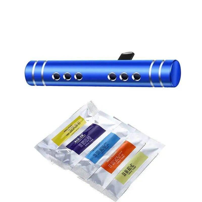 Car Air Fresheners with 5 Flavors Solid Perfume Stick Air Vent Perfum Diffuser Air Outlet Aromatherapy Clip Auto Purifier Auto Interior Accessorie
