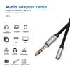 3.5mm Female To 6.35mm Male Audio Cable TRS 1/8 Jack To 1/4 Plug Adapter Aux Cable for Headphones Phone PC Amplifiers Guitar